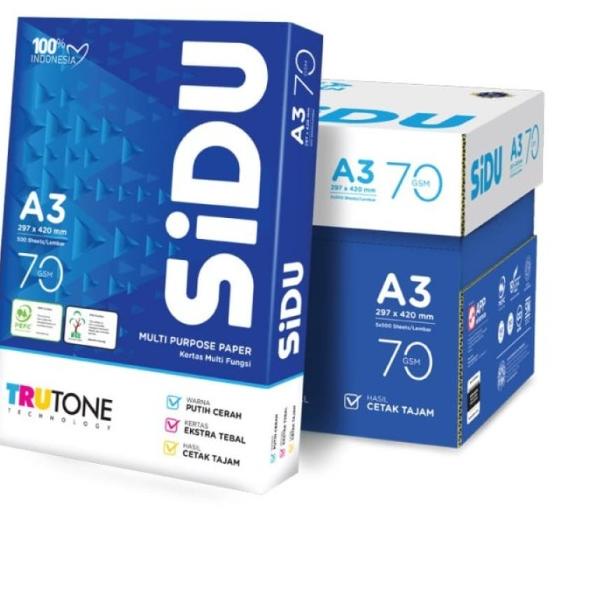 

☋ Kertas Hvs Sinar Dunia / Sidu A3 70 Gram ❃
