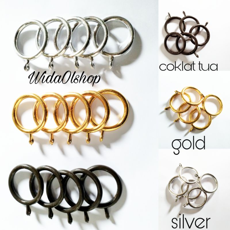 Ring gorden gordeng hordeng plisket ring bulat