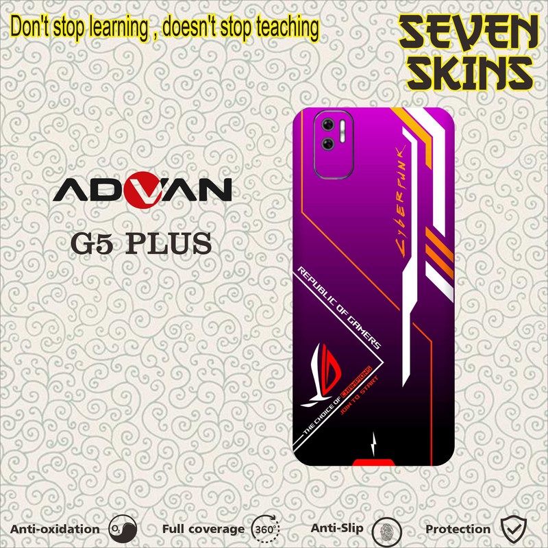 SKIN HANDPHONE DAPAT 2 PCS  ADVAN G5 PLUS ROG1