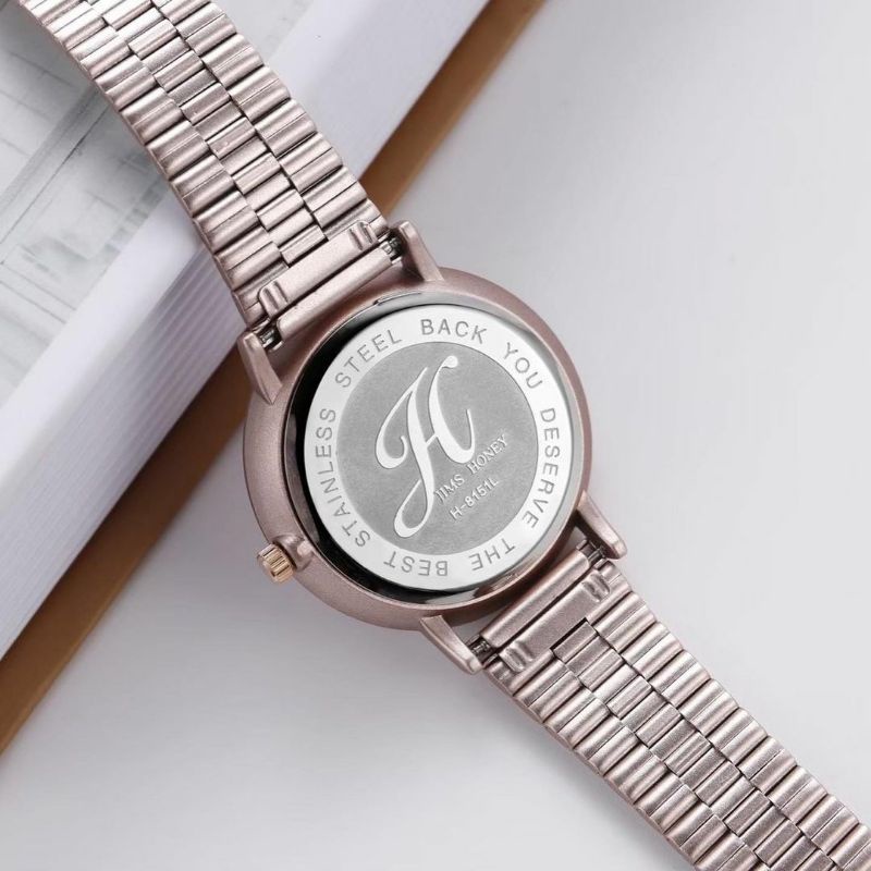JT8151 JAM TANGAN WANITA RANTAI WARBNA PASTEL JIMSHONEY MARTAPURA ANTI AIR / Free Box + Sertifikat / Bisa COD