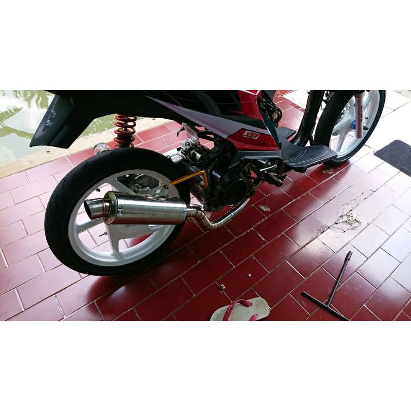 KNALPOT POLOS/LASER NAMA (INLET 38/50) BEAT MIO VARIO AEROX SCOOPY NMAX PCX ADV LEXI GENIO XRIDE DLL