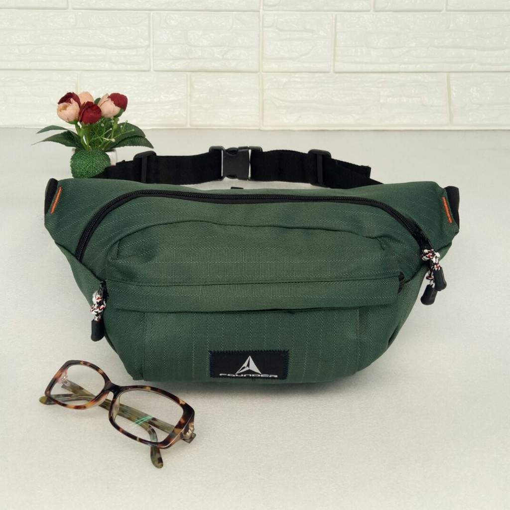 TAS PINGGANG SLEMPANG WAISTBAG CANVAS PRIA/WANITA AL-06