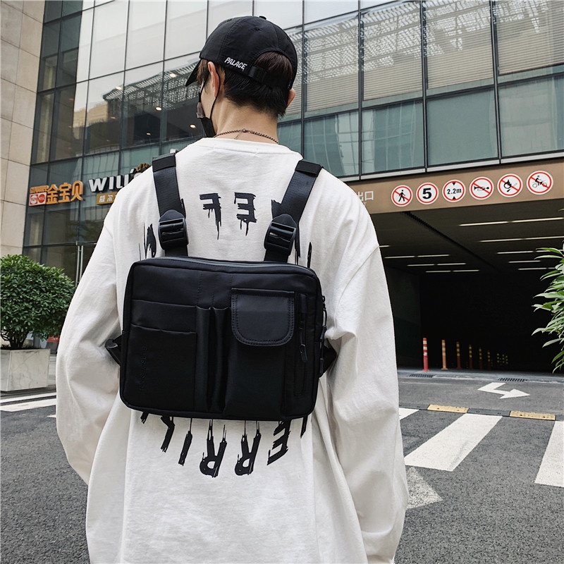 Chest Bag Pria HAOSHUAI 135 Anti air Bahan Dolby lotto Coated