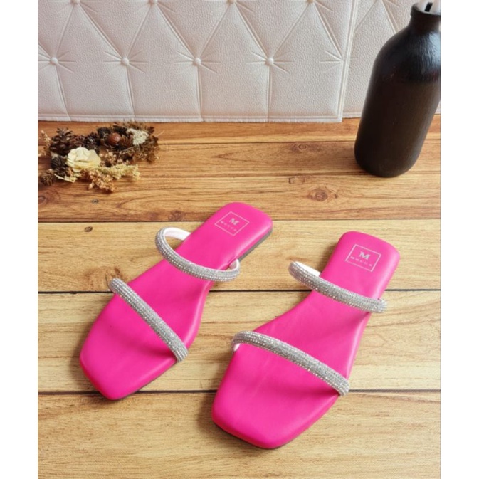 ABBUSHOES RN 09 sendal flat tali ban 2 import 1cm