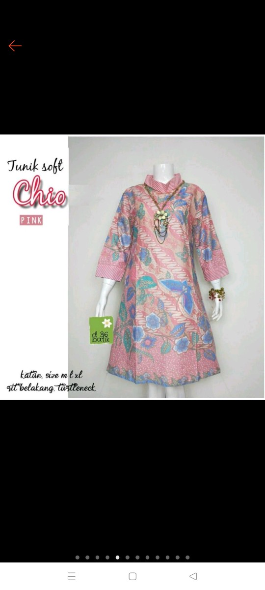 [[[byr Cod]]] Batik Tunic New Edition.. M Sampai Xxxl
