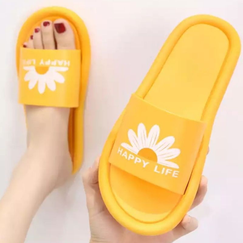 SANDAL WANITA KARAKTER HAPPY LIFE