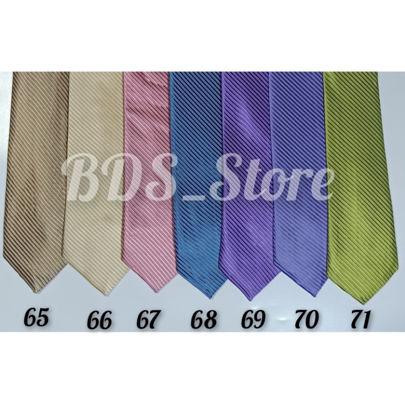 Dasi pria motif salur 3 inchi banyak warna