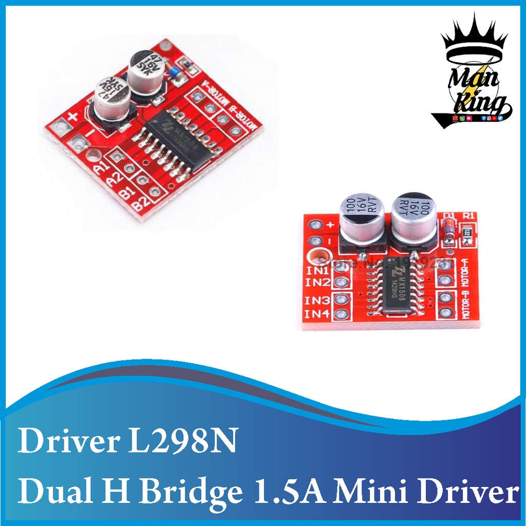 modul driver l298n mini dual h bridge 1.5A mini driver motor