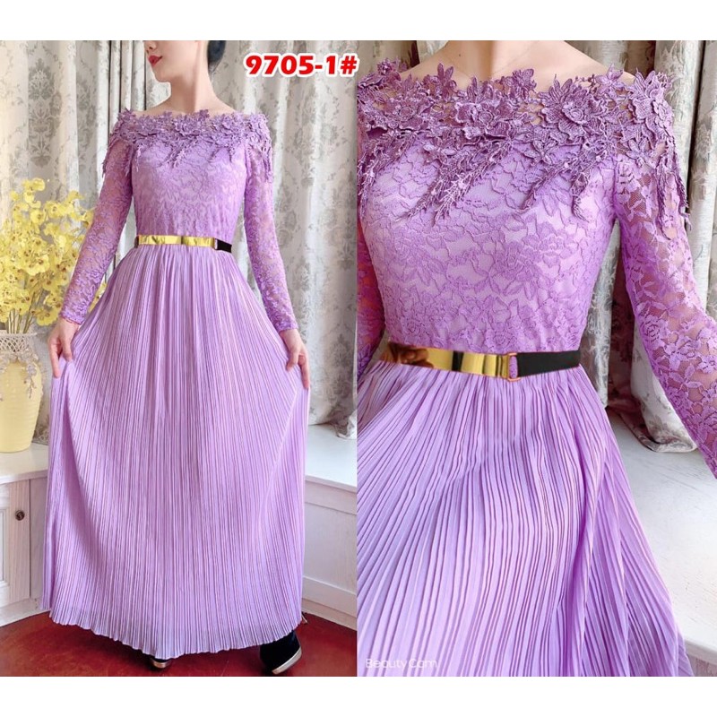 9705-1# DRESS CANTIK FASHION IMPORT +FREE BELT MUTIARA