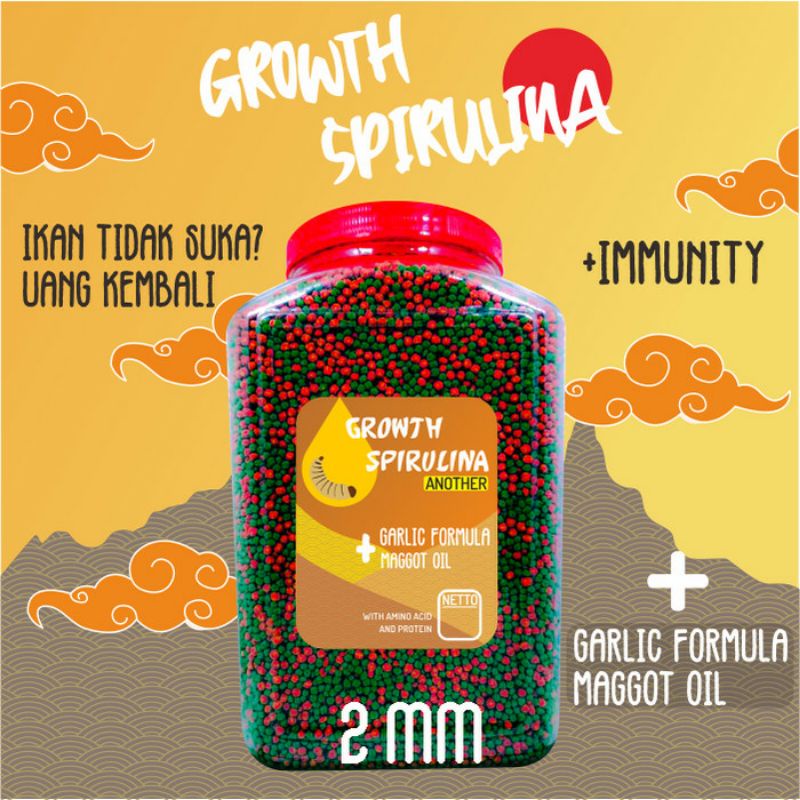 Pelet Koi Growth Spirullina Another 1,6 KG Maggot Oil n Bawang Putih
