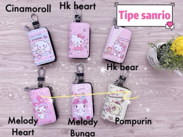 Dompet kunci mobil stnk motor hello kitty gantungan