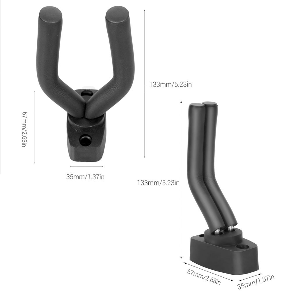 Wall Mount Guitar Hanger Hook Non-slip Holder Stand untuk Gitar dll