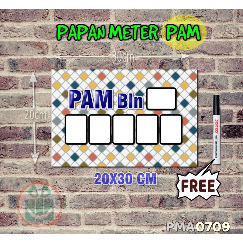 

SBC Papan Meter Listrik PLN PAM motif Unik - Pastel 09