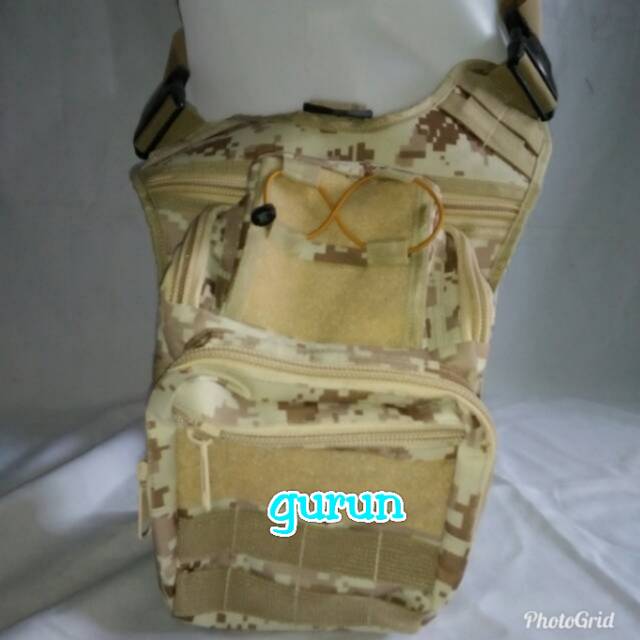 Sling bag mini 803 loreng acupat,gurun,multikem cordura local product