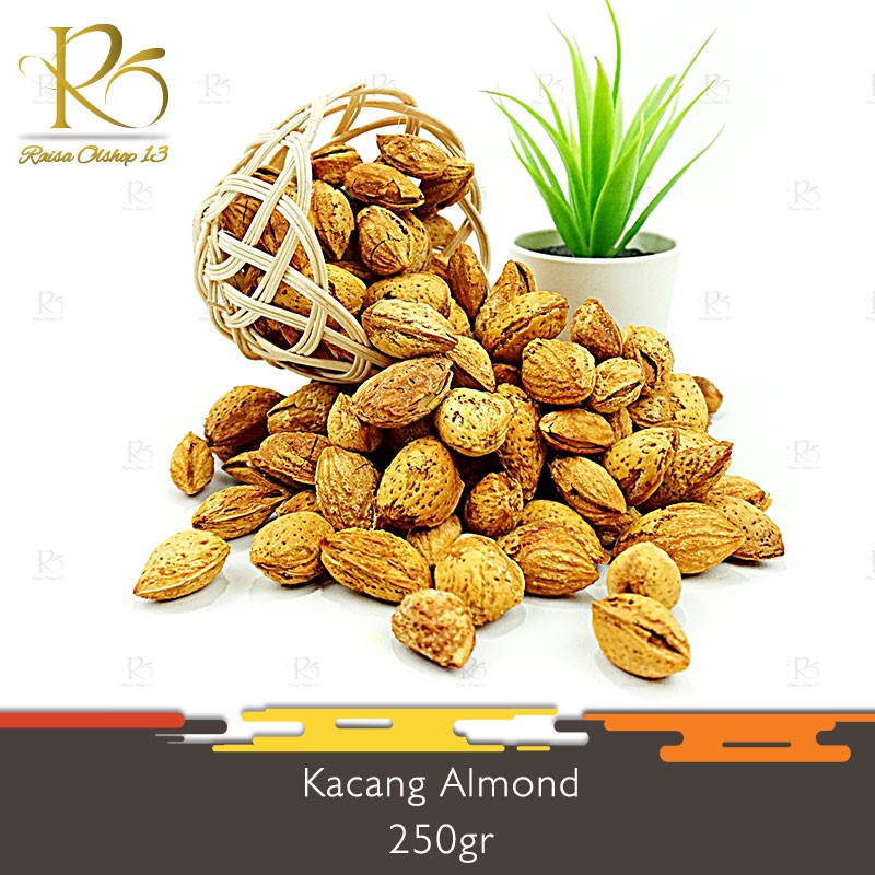 

Kacang Almound / Almond Roasted Panggang 250 gr Asli Original Oleh Oleh Haji Umroh