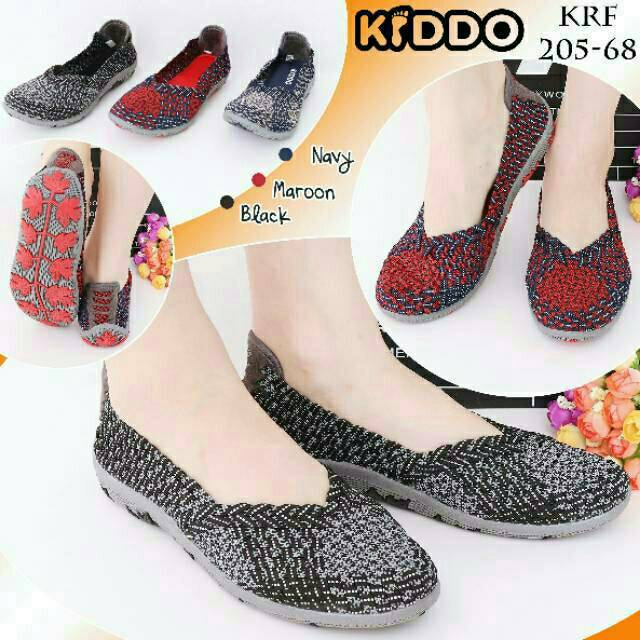 Sepatu Rajut KIDDO F205-68 flat ORIGINAL