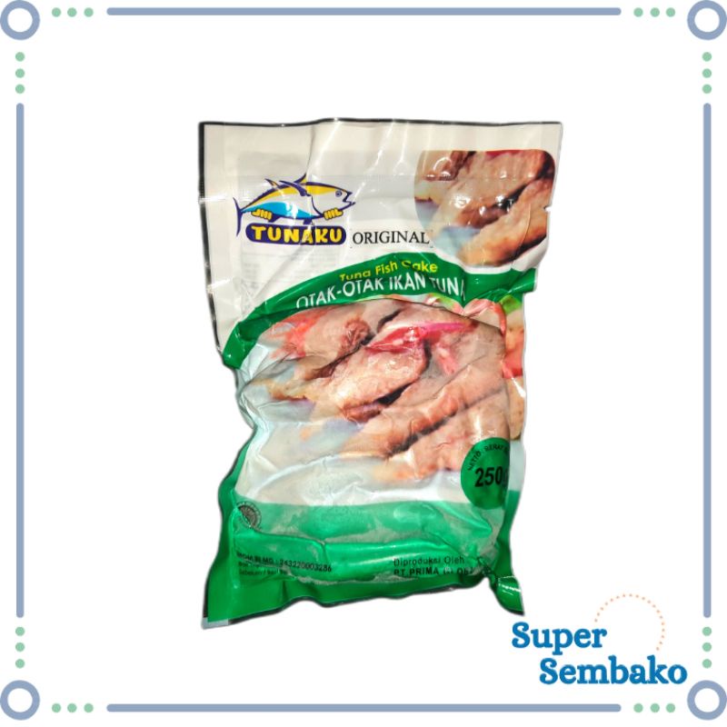 FROZEN FOOD MAKANAN BEKU TUNAKU ORIGINAL OTAK OTAK IKAN TUNA FISH CAKE 250gr