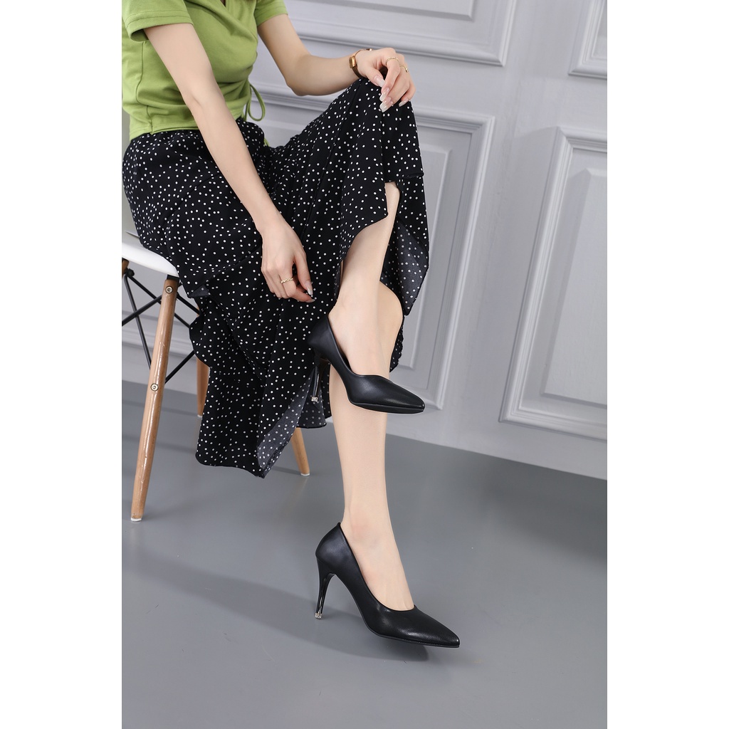 GSW Sepatu High heels basic import / Heels wanita kerja import sepatu wanita high heels basic 9cm ( 7210-1 )