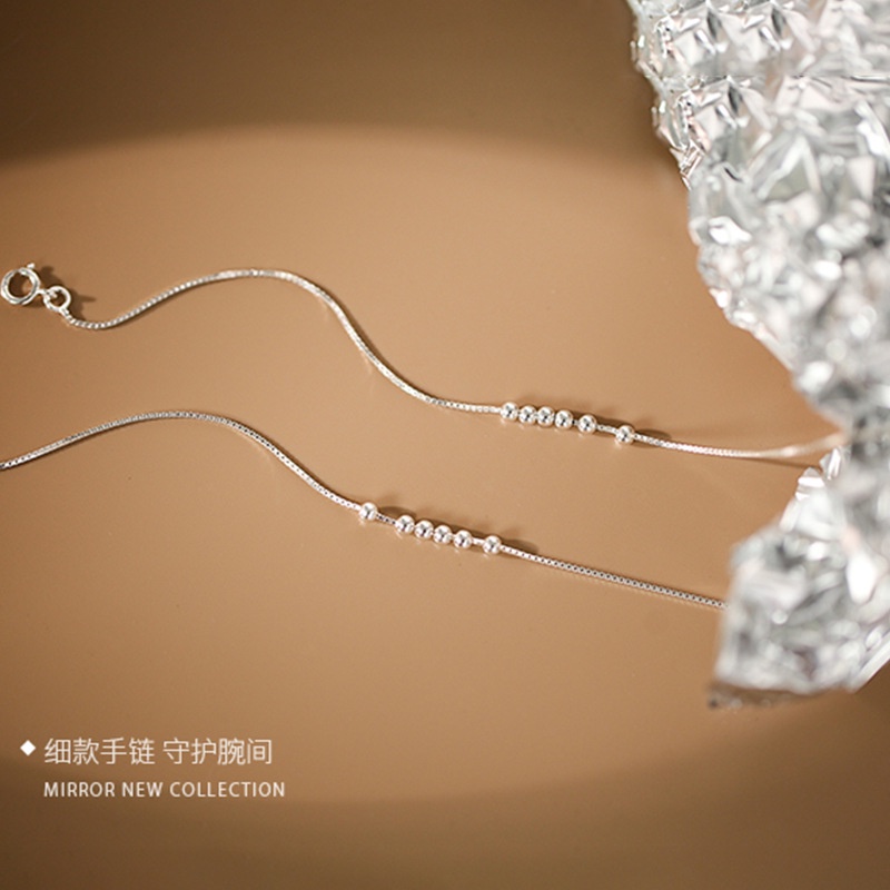 Gelang Manik-Manik Bahan Silver Untuk Pasangan