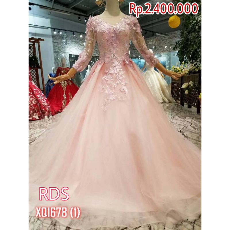 Gaun designer international IMPORT XQ 1678