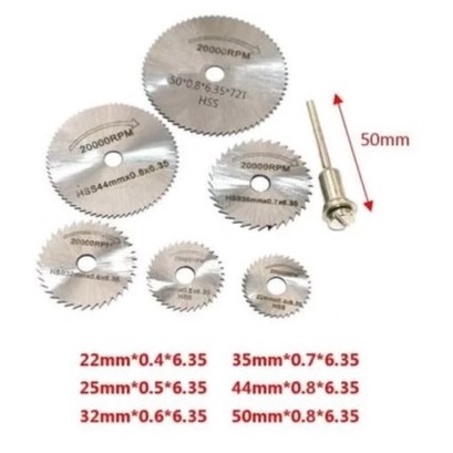 mini saw MATA GERGAJI Saw Blade Mini Grinder Set 6pc  Mata Potong Mini Gerinda multifungsi