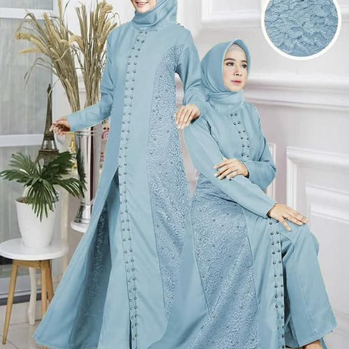 PRODUK TERBARU SETELAN KAMILA BIRU STELAN KAMILIA TUNIK SET CELANA WANITA PESTA BAHAN HALUS