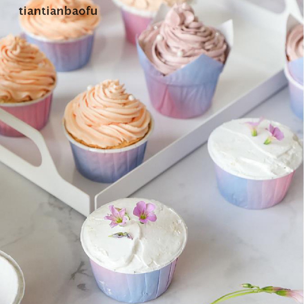 50 Pcs Kertas Cetakan Kue Muffin DIY