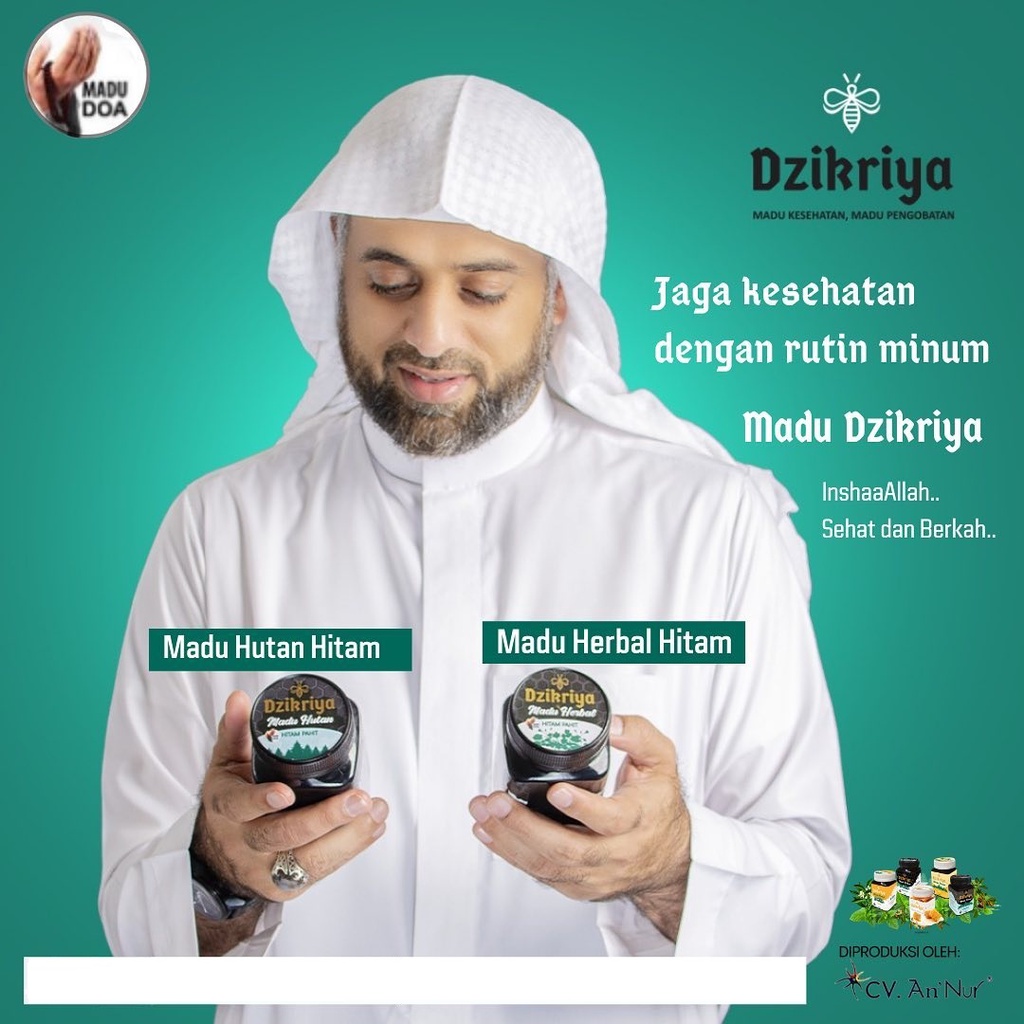 

RB22 Dzikriya Madu Hutan/Herbal Hitam Pahit 500g - Honey Murni Asli 100% Odeng Apis Dorsata Samiloto