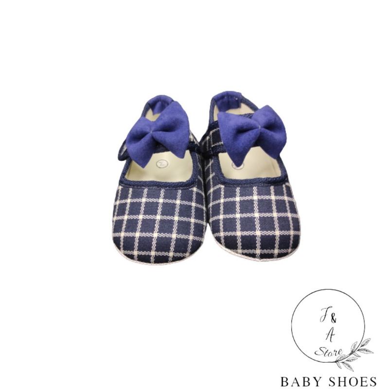 Baby Shoes balet kotak-kotak / sepatu bayi slip on balet kotak kotak