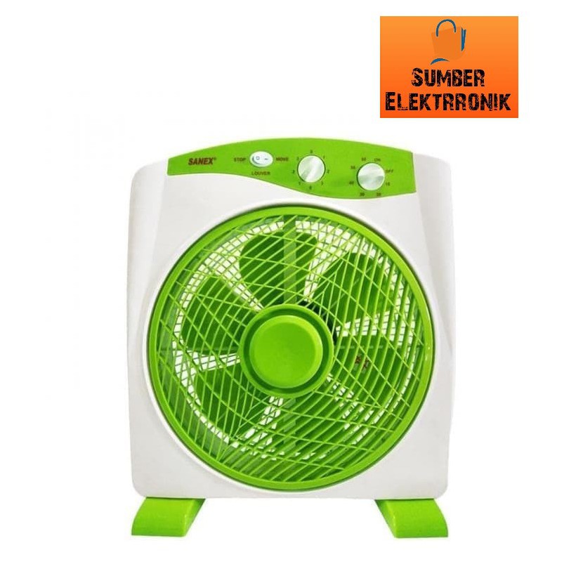 Kipas Angin Kotak Box Fan Kipas Duduk SANEX 12 inch - 30 cm sb818 Free Bubble