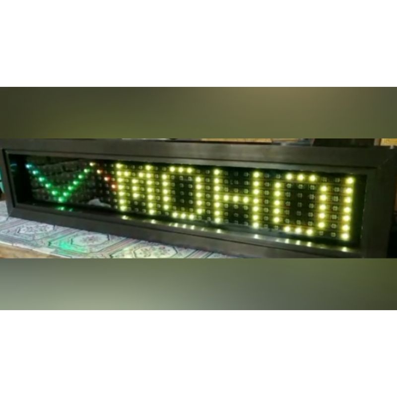 MODULSTROBO RUNNING TEKS MINI 7BARIS LED WS2812B