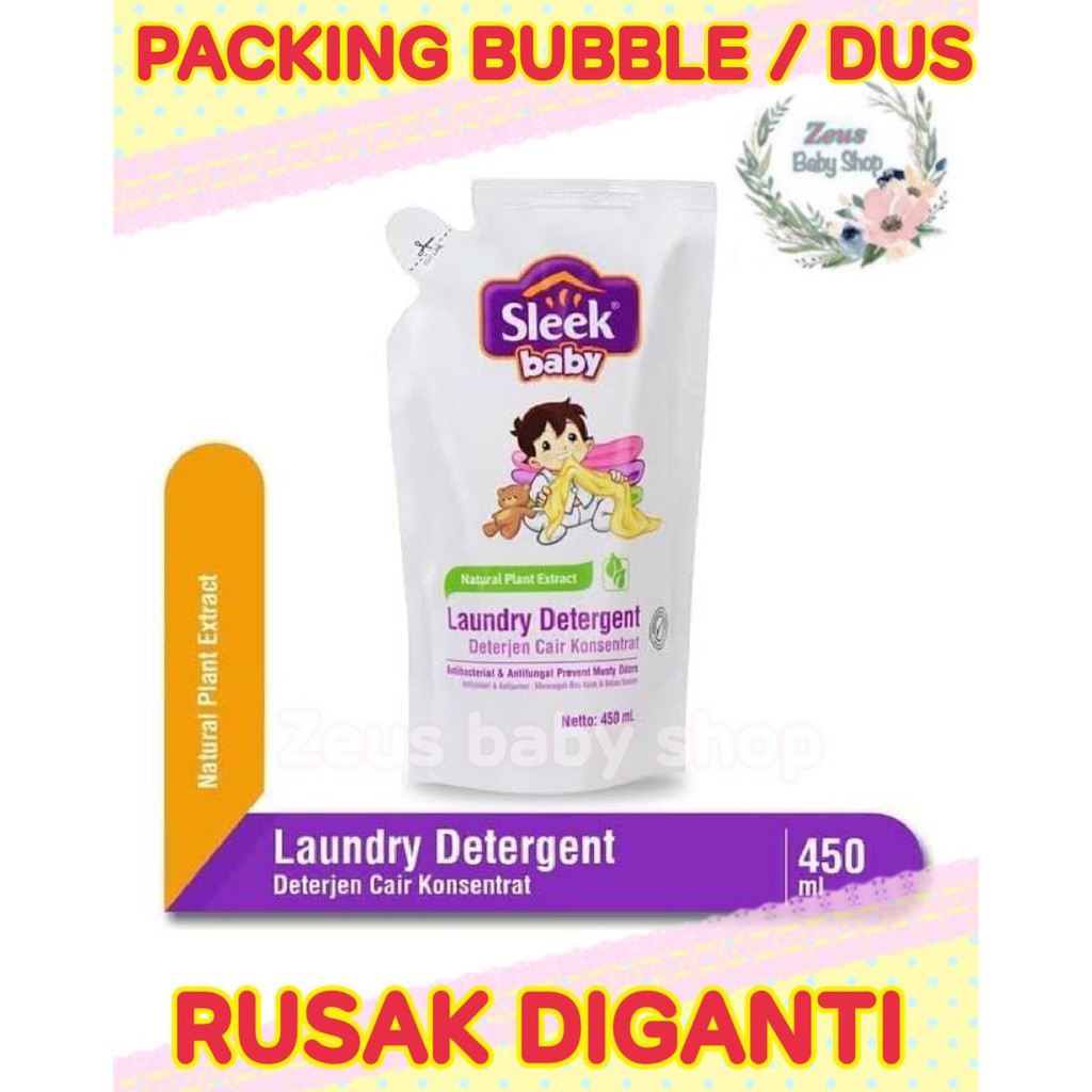 Sleek Baby Laundry Detergent Pouch 450 m