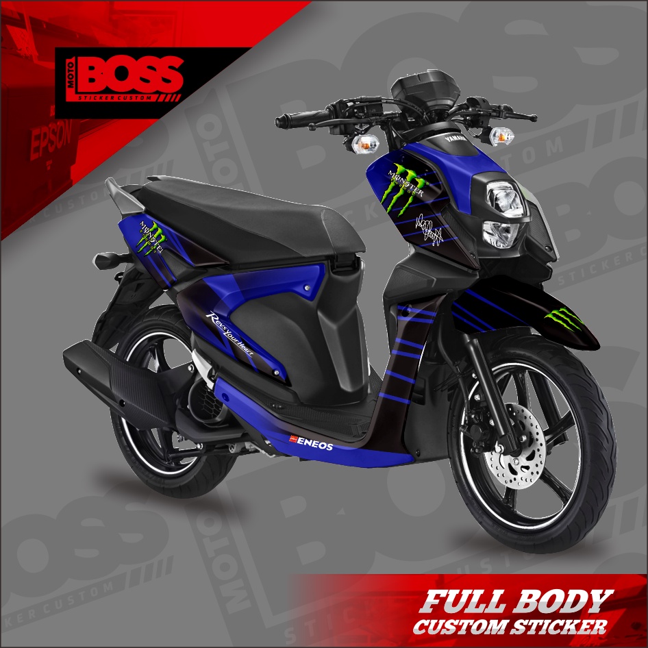 Decal Stiker Sticker Yamaha XRide 125 full body Decal Sticker XRide 125 Striping Full Body XRide 125