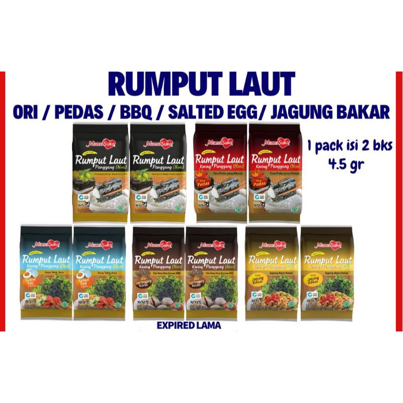 

mama suka rumput laut all variant.