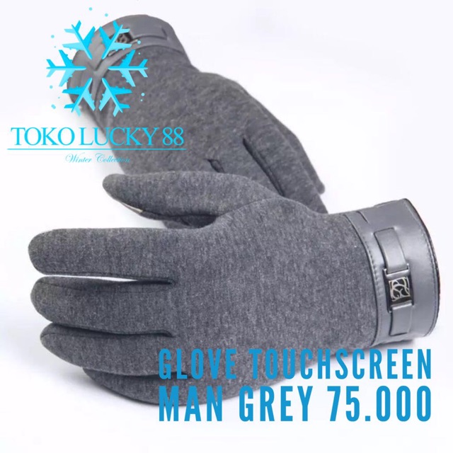 IMPORT MOLLAD Glove Touchscreen Man Sarung Tangan Touchscreen Thermal Pria Bulu Wool Winter Musim Dingin