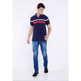  Kaos  Pria Ryusei Polo  Men Akeno Navy Shopee Indonesia