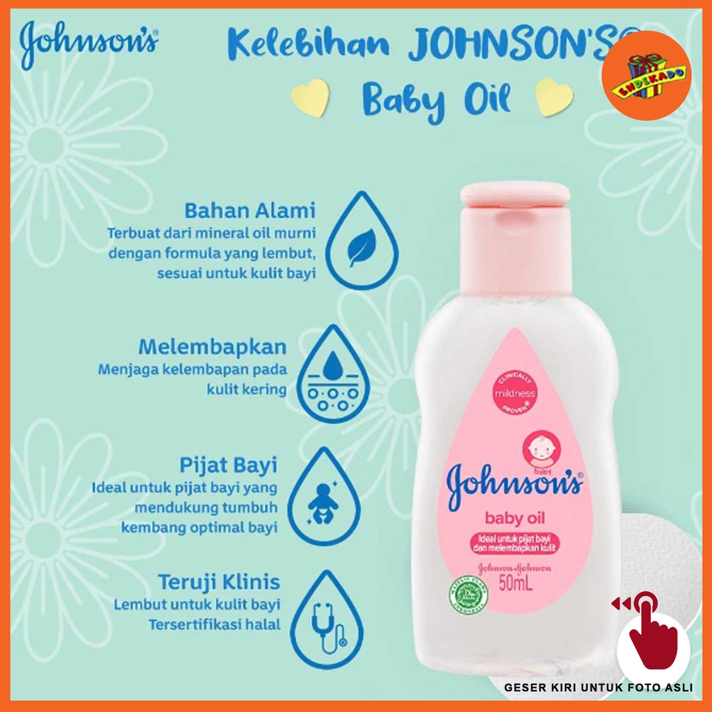Johnson's Baby Oil 50ml, 125ml, 200ml
