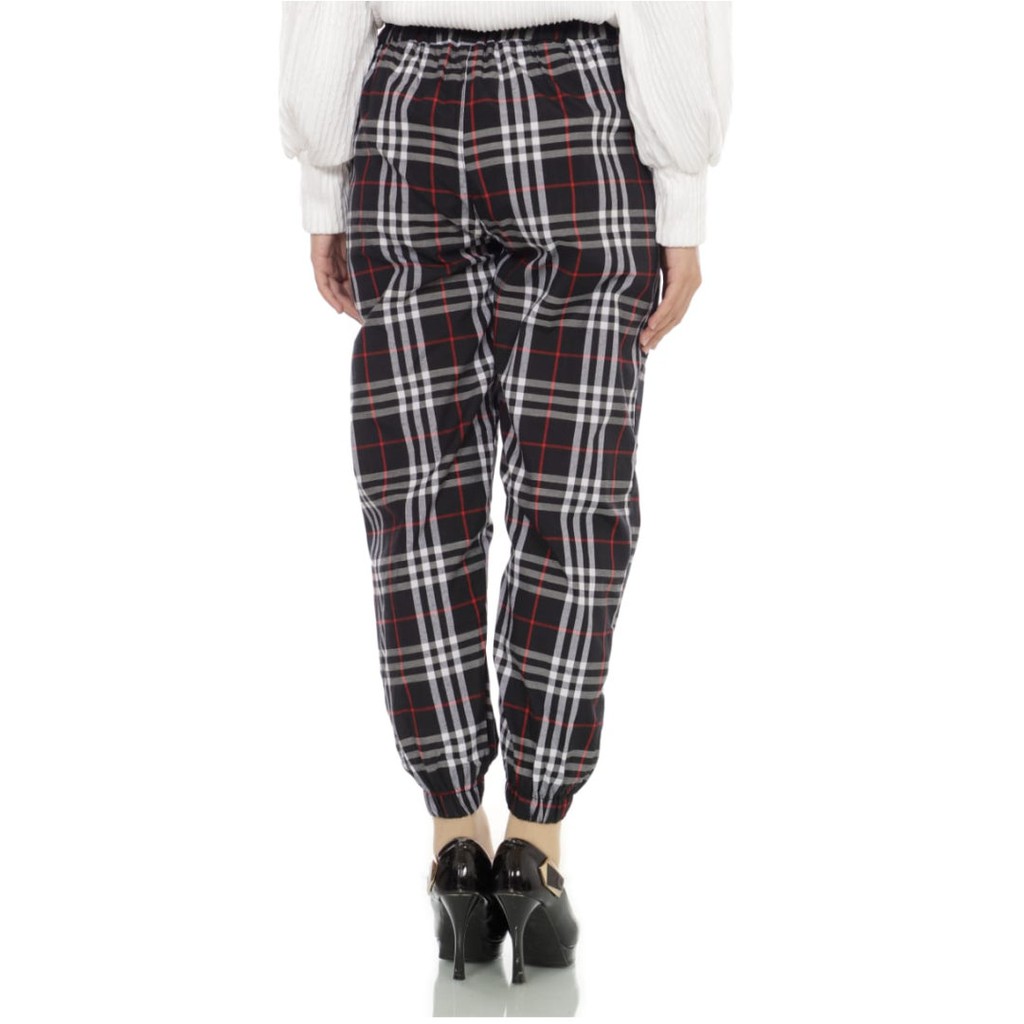 Celana Wanita Model Jogger Motif Burberry Youkaa