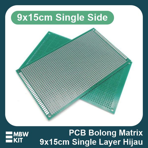 PCB Bolong PCB Lubang Single Layer 9x15 9x15cm Tinned FR4
