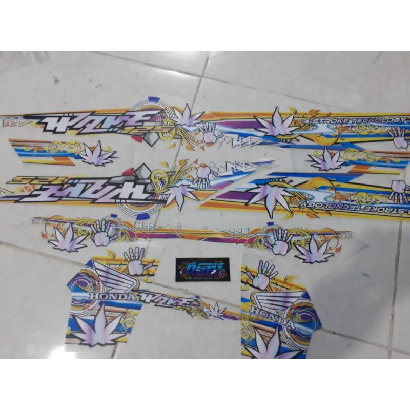 striping wave 125 transparan variasi hologram
