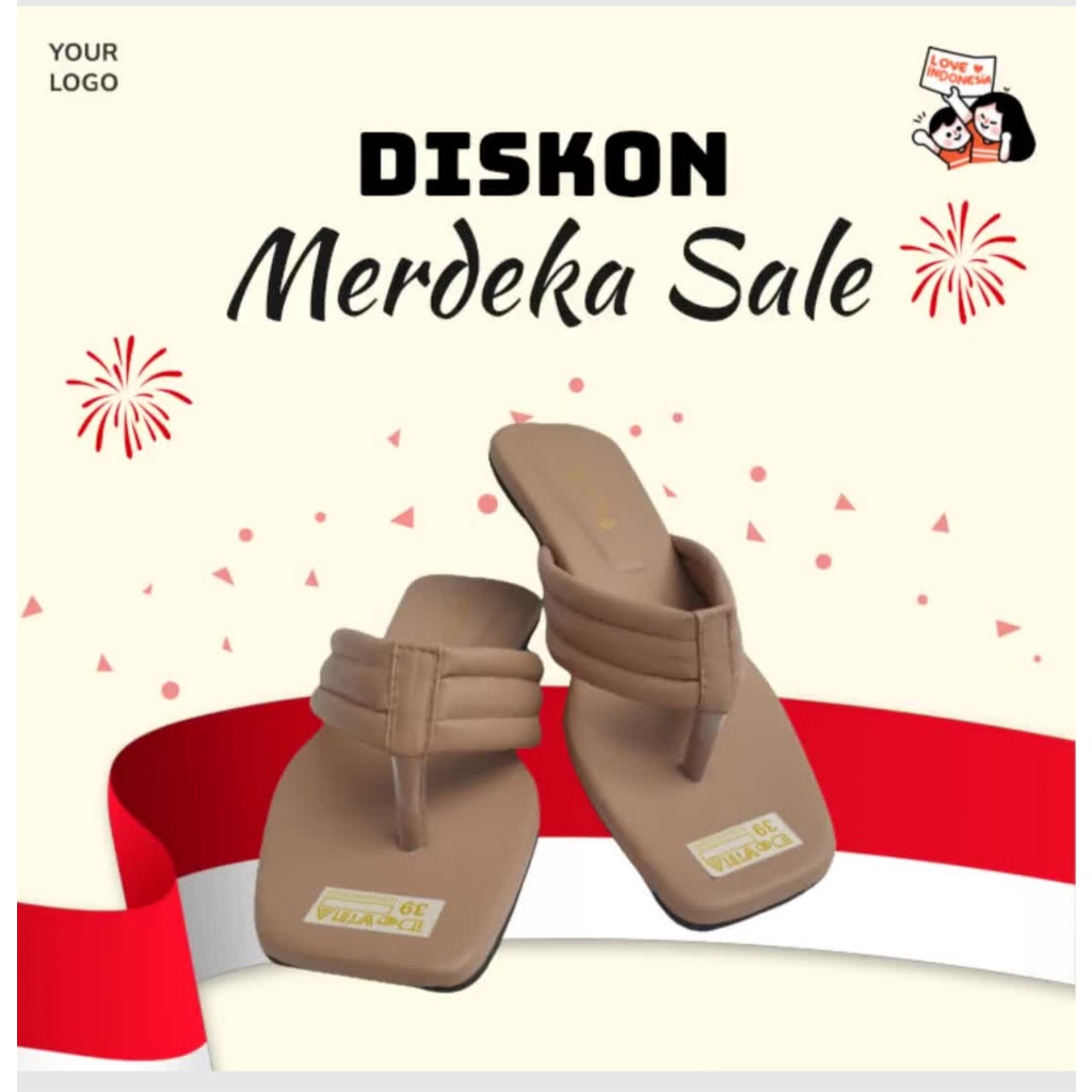 Sandal Jepit Flat Wanita Dovita