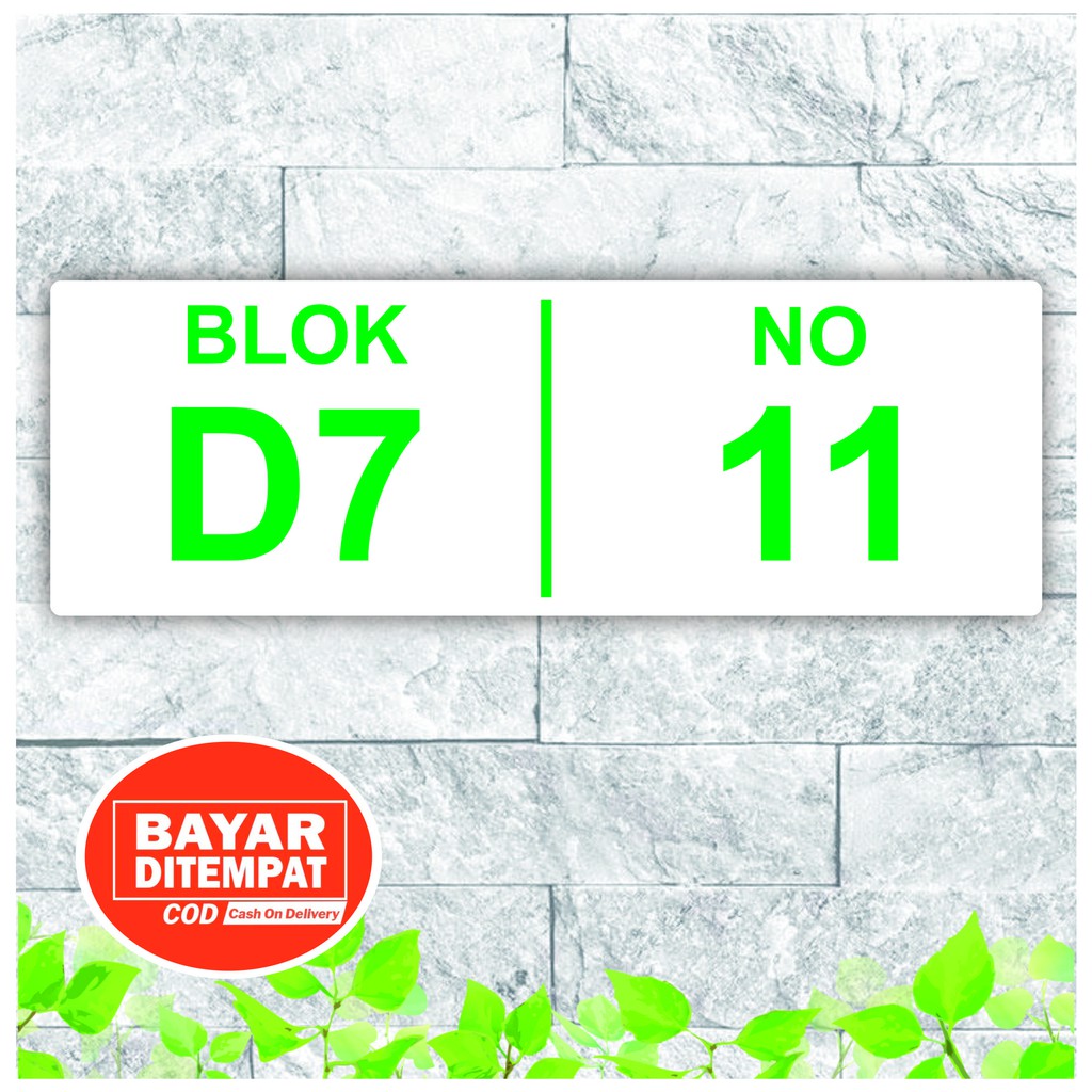 Nomor Rumah Akrilik | 30 x 10 cm