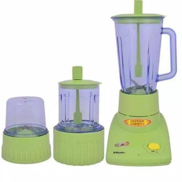 BLENDER MIYAKO BL 302 PF GELAS PLASTIK PELUMAT 3 IN 1 BLENDER BUAH /  BUMBU KERING &amp; BASAH ORIGINAL