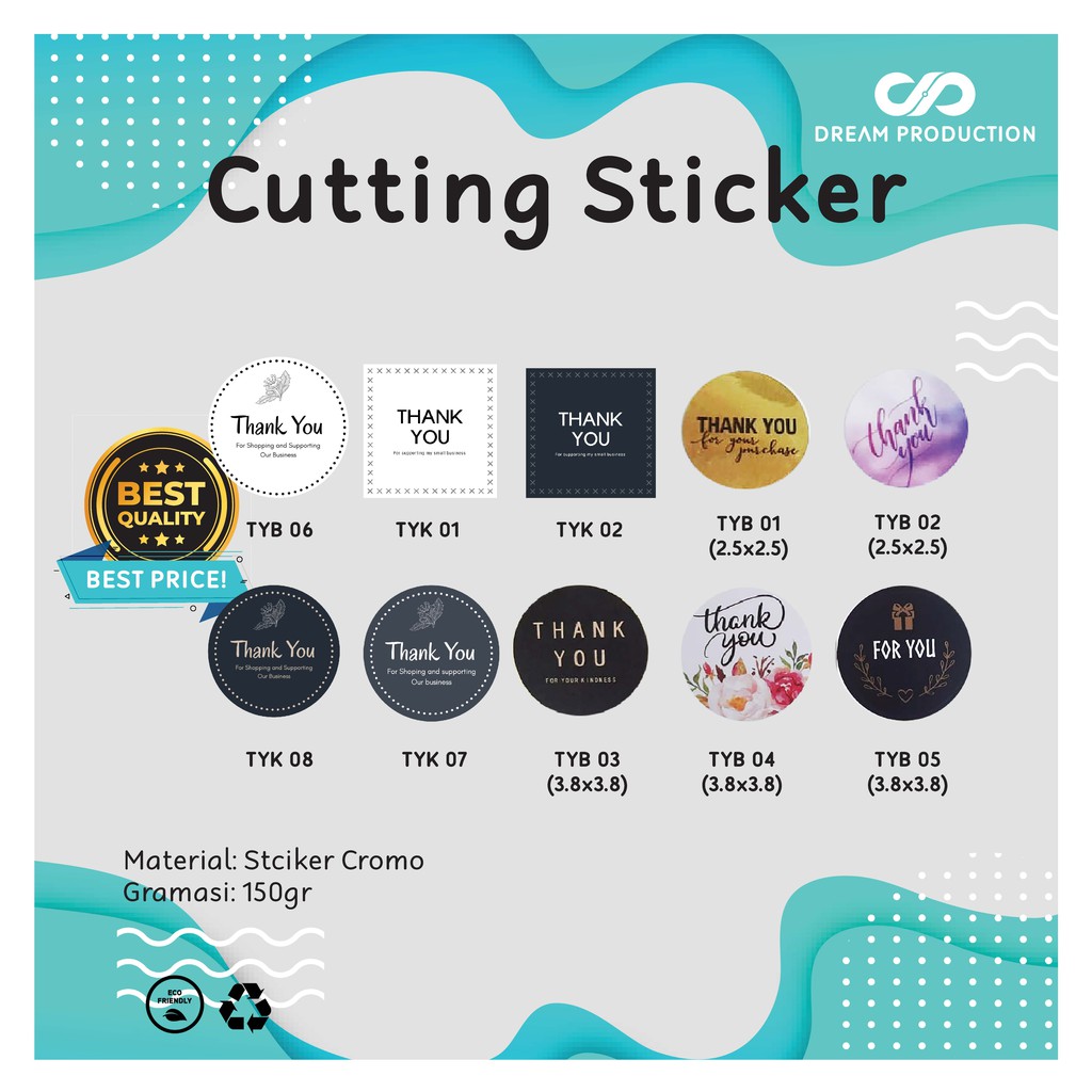 

Stiker Label Thank You Satuan