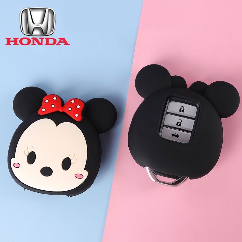 Case Kunci Mobil Desain Minnie Gantungan Konci Mobil Dengan Lanyard Eksklusif Untuk Honda