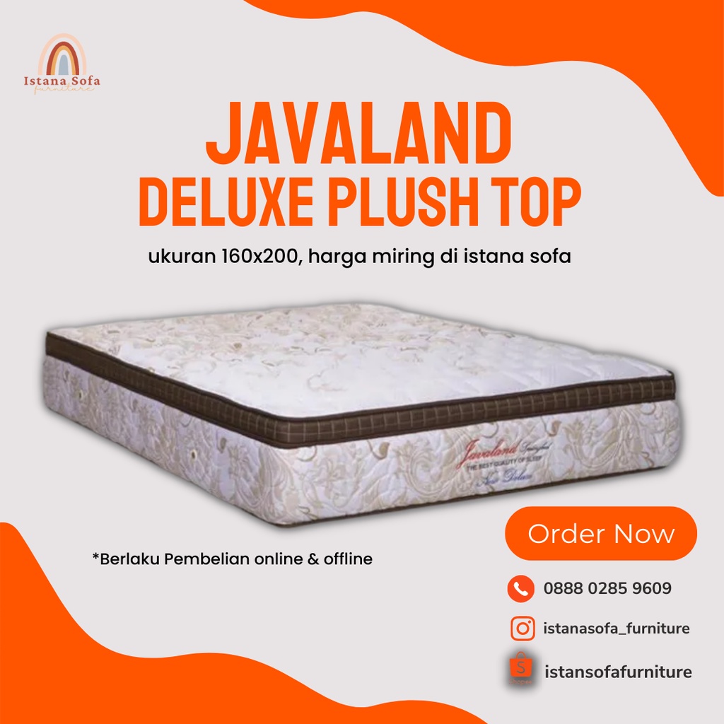 TERMURAH SPRINGBED JAVALAND DELUXE PLUSH TOP 160x200