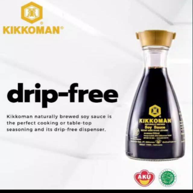

Kikkoman soy sauce dispenser 150 ml/kikkoman shoyu/kecap asin jepang