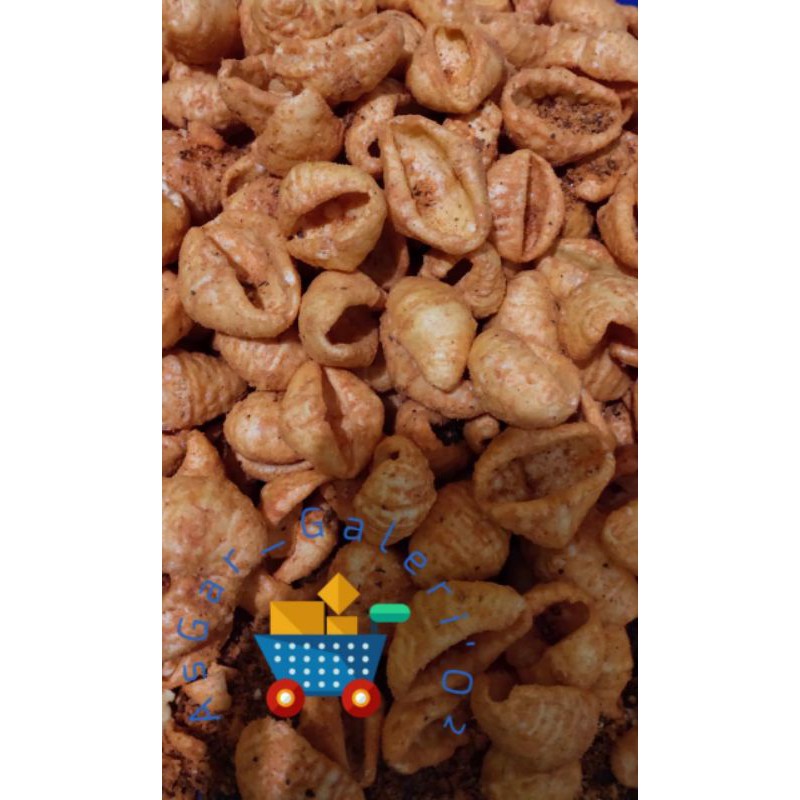 

PROMO COD Krupuk kerang225gr pedas daun jeruk / rambo krupuk kerang