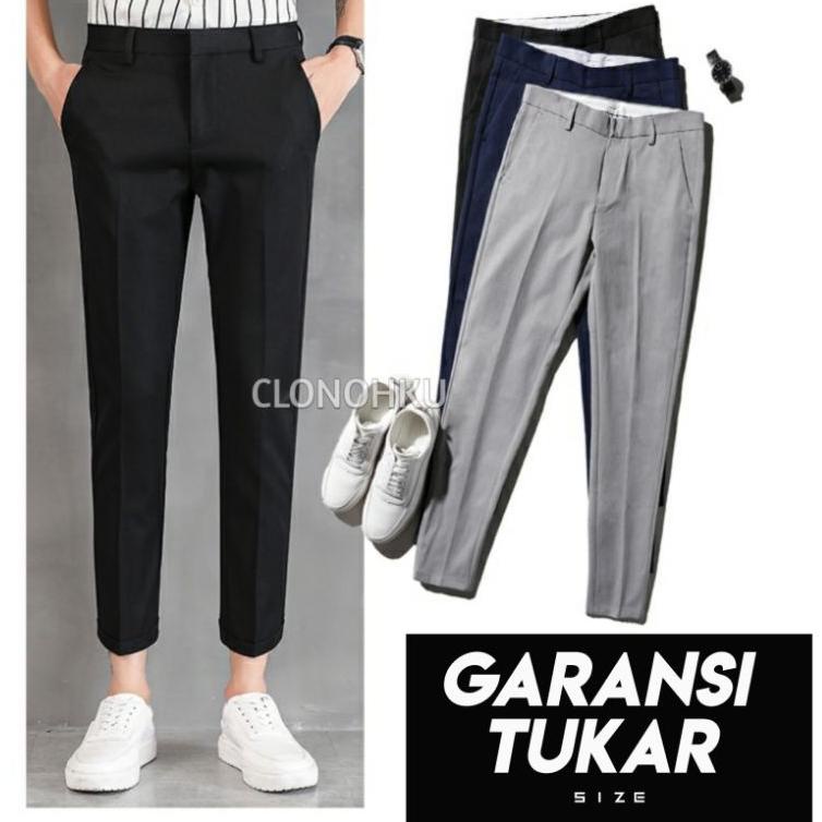 "SMM.15Jn22w" Celana Ankle Pants Pria // Ankle Pants - Office Pants - Celana Bahan Pria Dewasa Slim 