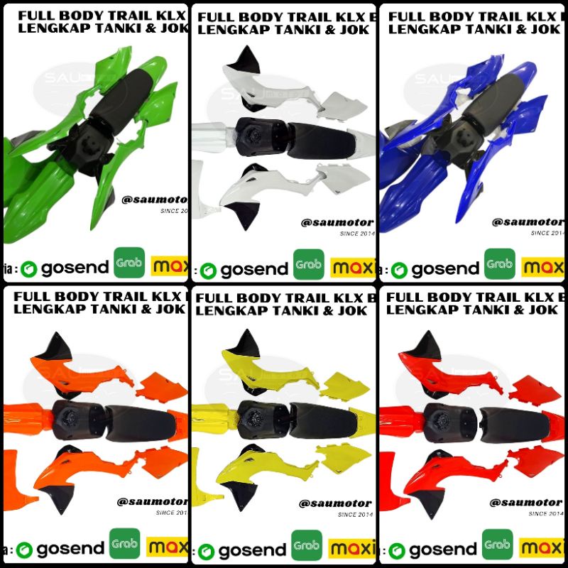 Jual FULL BODY KLX 150 BF / DTRACKER FULL BODY SET KLX BF LENGKAP TANKI